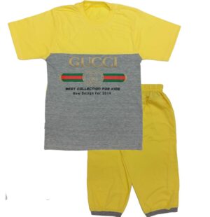 تیشرت و شلوارک پسرانه GUCCI زرد