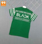 تیشرت شلوارک پسرانه BLACK باربد سبز 2