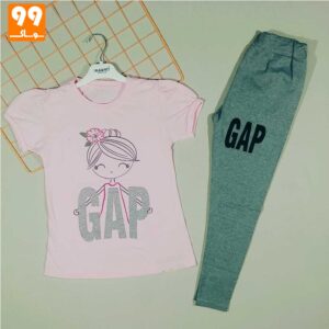 تیشرت و شلوارک دخترانه GAP صورتی