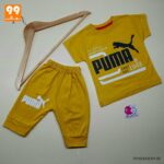 تیشرت شلوارک پسرانه PUMA زرد کد 5013