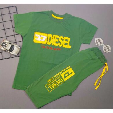 تیشرت و شلوارک پسرانه DIESEL سبز کد 5003