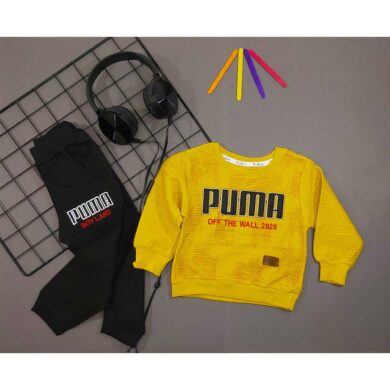 بلوز شلوار پسرانه PUMA خردلی کد 5261