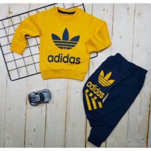 ست بلوز و شلوار پسرانه adidas خردلی کد 5562