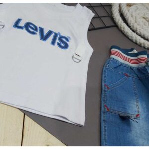 ست تاپ شورت پسرانه LEVIS زوم کد 4938