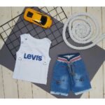 ست تاپ شورت پسرانه LEVIS کد 4938