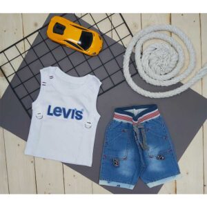 ست تاپ شورت پسرانه LEVIS کد 4938