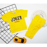 ست تیشرت شلوارک پسرانه JOKER زرد کد 5689