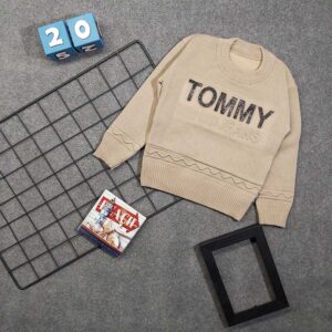 بلوز بافت پسرانه TOMMY خاکی کد 7215