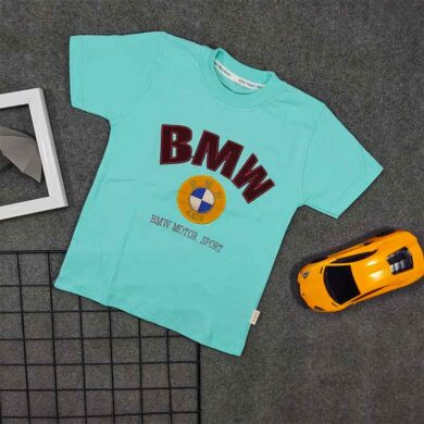 تیشرت پسرانه BMW فیروزه ای کد 4781