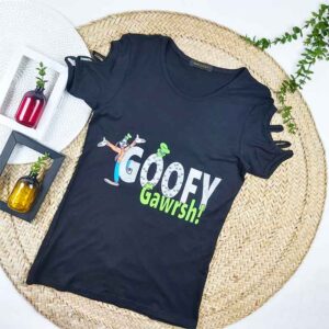 تیشرت زنانه GOOFY مشکی کد 9104