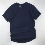 تیشرت لانگ مردان ساده سرمه ای کد 9199