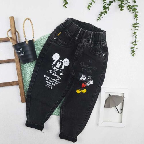 شلوار جین بچه گانه میکی 4 سال کد 8920