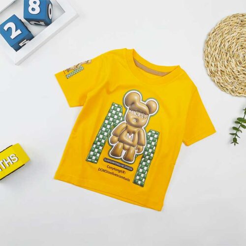تیشرت پسرانه تدی زرد کد 10103