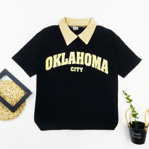 تیشرت یقه دار پسرانه OKLAHOMA کد 10389
