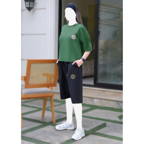ست تیشرت شلوارک زنانه هاوایی 10 کد 10268