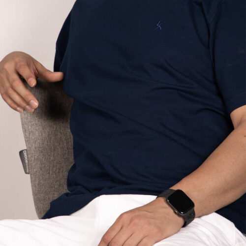 تیشرت بیسیک مردانه سرمه ای زوم1 کد 10452