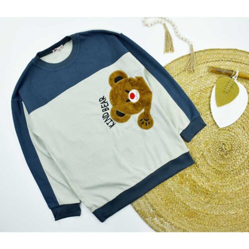 بلوز حوله ای تدی زنانه سبز دریایی کد 10753