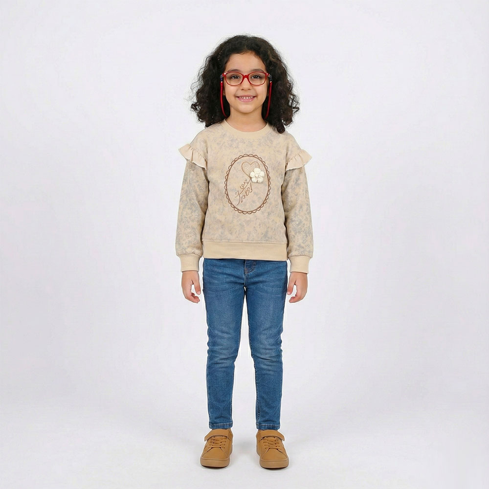 بلوز دخترانه love ژورنال کد 10884