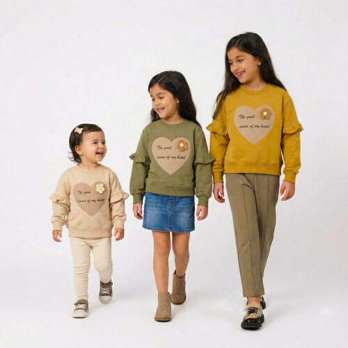 بلوز دخترانه قلب ژورنال کد 10888