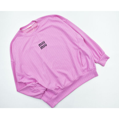 بلوز زنانه ژاکارد miu miu صورتی کد 10757