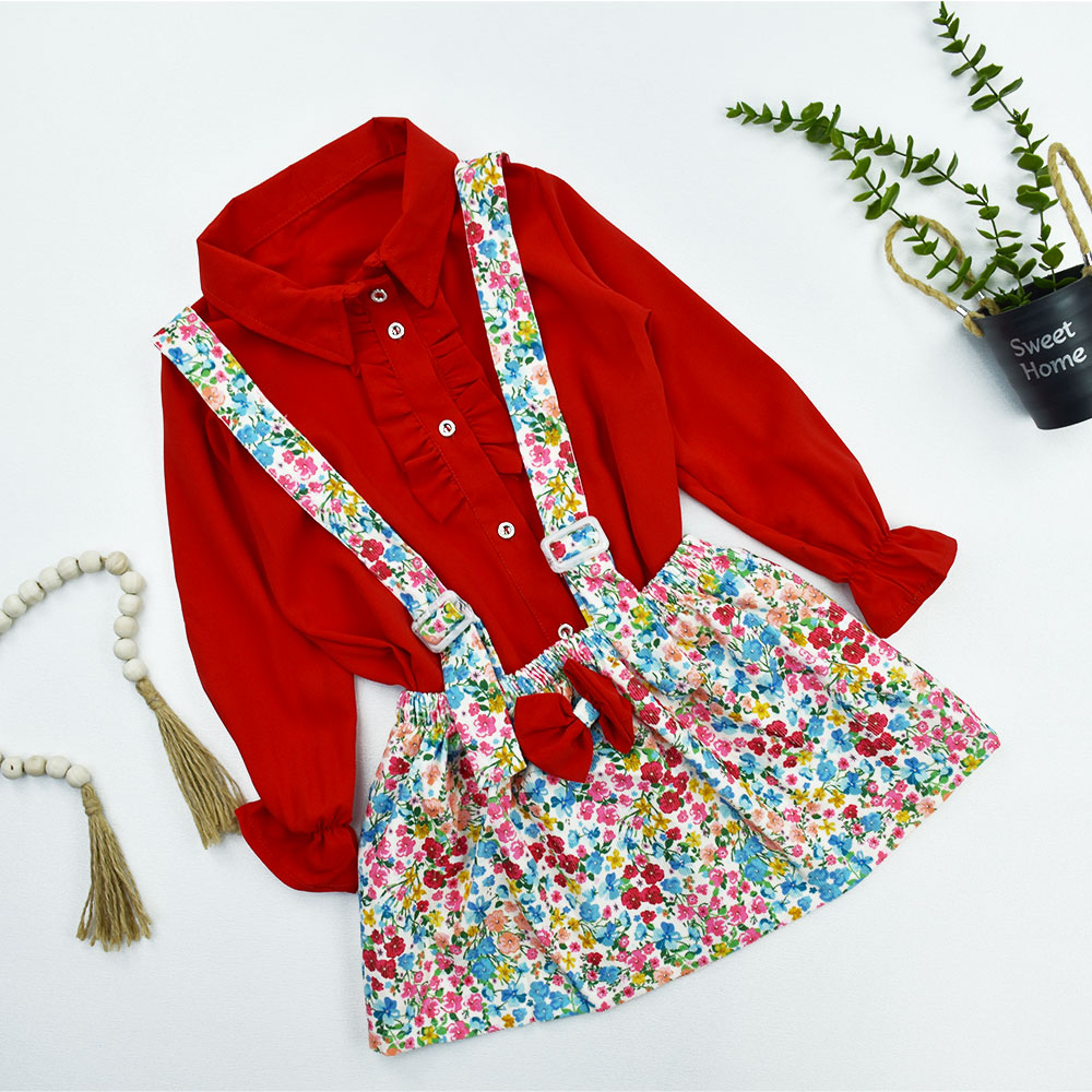 شومیز دامن دخترانه یلدایی کد 10932