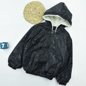 سویشرت سلیکونی دخترانه حروف انگلیسی مشکی کد 11088