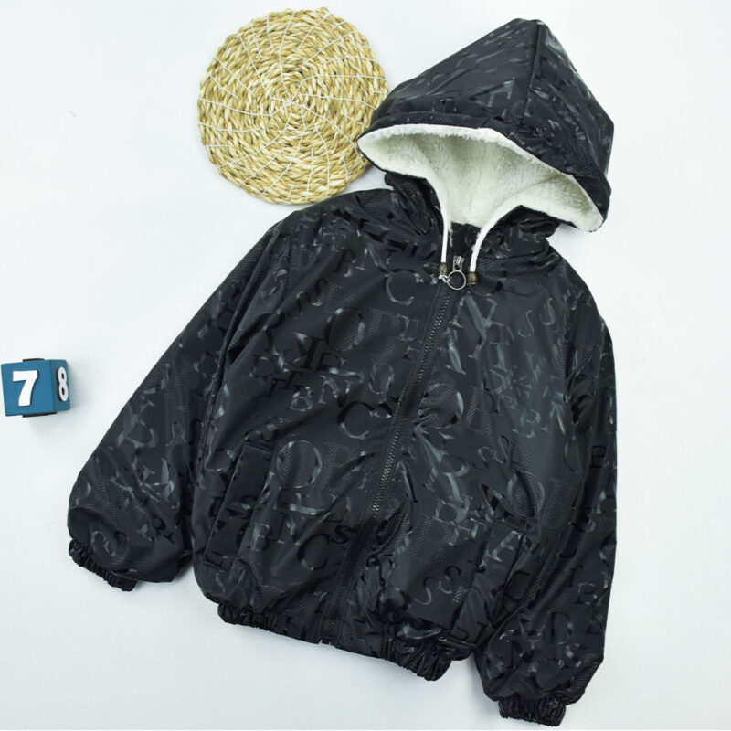 سویشرت سلیکونی دخترانه حروف انگلیسی مشکی کد 11088